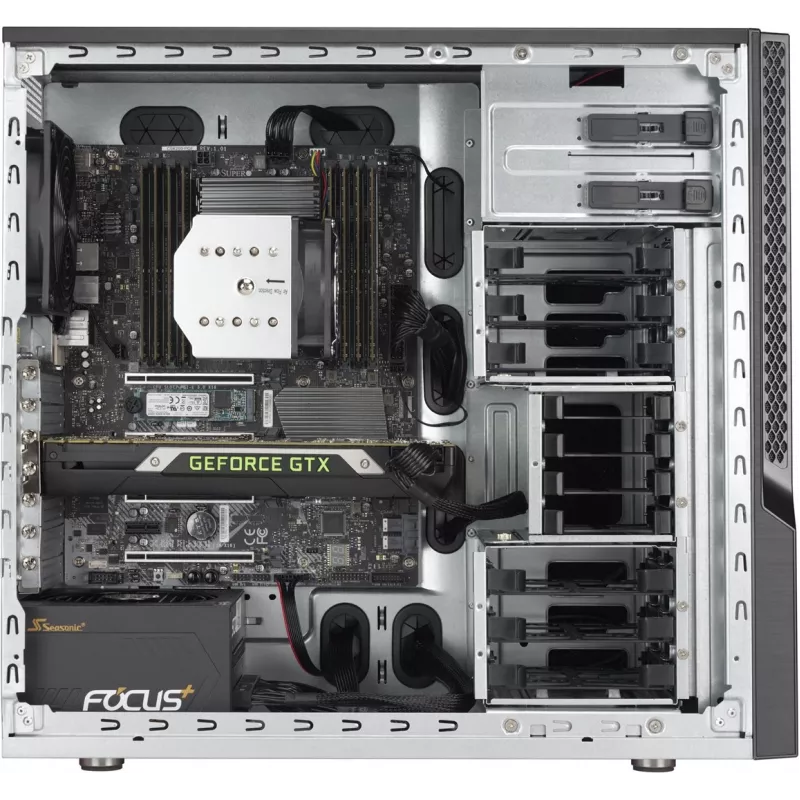 Caixa de computador Supermicro SuperChassis GS5A-754K Midi Tower preto, cinzento
