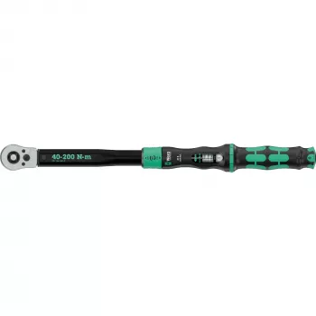 Chave Dinamométrica com Quadrado Passante Click-Torque Lock C 3 R/L preto/verde, Saída 1/2, 40 a 200 Nm