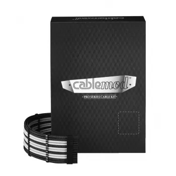 Cabo de alimentação interno Cablemod CM-PRTS-FKIT-NKKW-R Preto Branco