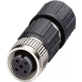 Conector de cabo M12 Phoenix Contact 1641688 preto - aço inoxidável (1641688)