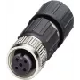 Conector de cabo M12 Phoenix Contact 1641688 preto - aço inoxidável (1641688)