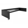 Delock 66884 Painel de calha DIN de 19 polegadas, 2U, preto