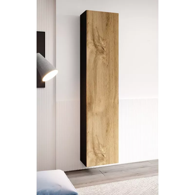Conjunto de armários de sala Cama VIGO 9 preto/carvalho wotan
