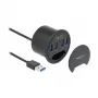 Hub USB DeLOCK 64153 Type-A 5000 Mbit/s preto