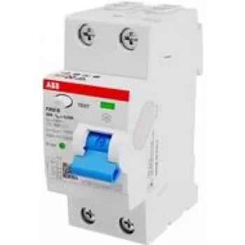 ABB Stotz S&J interruptor diferencial tipo B 2P 25A, 30mA, 3kA, 2TE F202B-25/0,03-2TE (2CSF202568R1250)