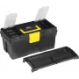 Caixa de armazenamento allit McPlus Promo 16 476180 plástico, preta/verde, organizador empilhável
