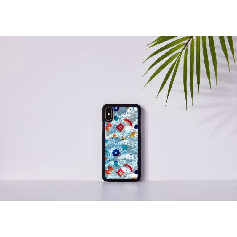 iKins Poppin Rock capa para iPhone XS/X, preta