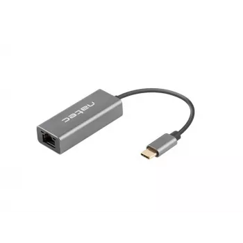 NATEC Cricket USB 3.2 Gen 1 Type-C cinzento hub Ethernet 1000 Mbit/s