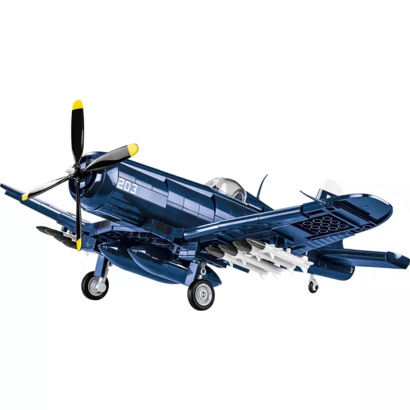 Blocos de construção COBI F4U-4 Corsair 520 peças Guerra da Coreia