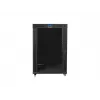 Armário de rack 19 polegadas 22U 800x1000 Portas de vidro LCD (Flat Pack) V2 preto