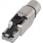 Conector macho Ethernet Lapp ED-IE-AXS-6A-B-20-FC 21700653, adaptador RJ45 de montagem em campo, blindado