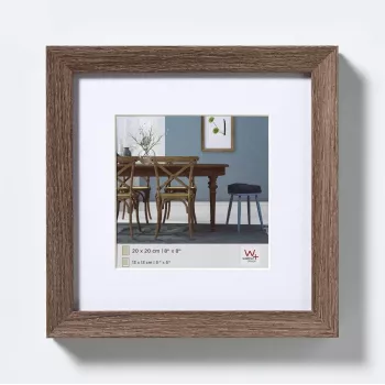 Moldura individual Walther EF440N nogueira MDF 20 mm de largura