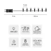 Fita de LED Extralink 500 LEDs multicolor, 25 m, interior/exterior, modelo EX.73318