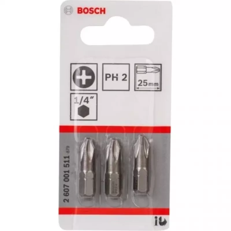 Bosch 2 607 001 511 bits de aparafusar 3 unid.