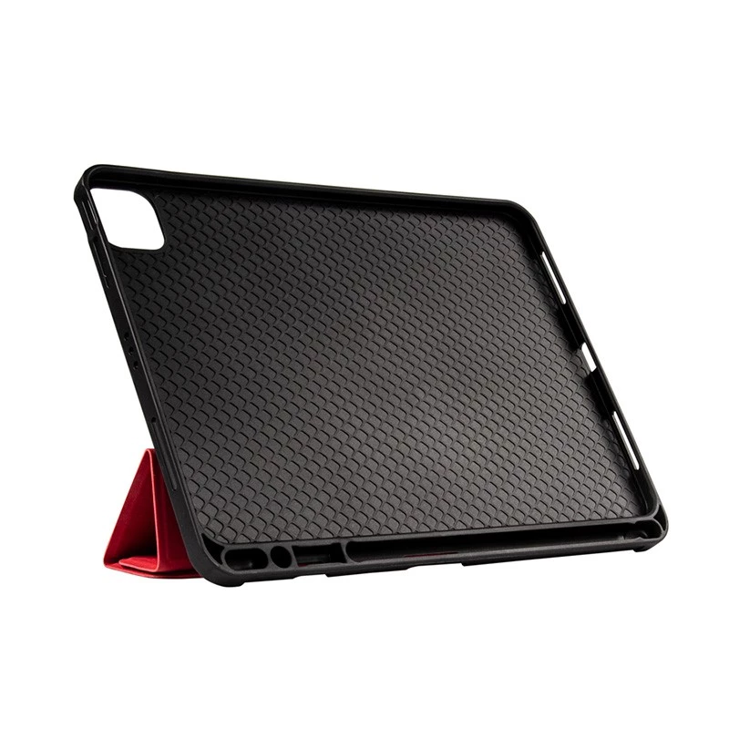 Crong FlexFolio CRG-FXF-IPD112-RED capa tipo folio para iPad Air 11 M3 (2025)/M2 (2024), iPad Air 10.9 (5-4 ger.), iPad Pro 11 (2022-2021), 27,7 cm (10,9″), com suporte para Apple Pencil, vermelha