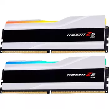 G.Skill Trident Z5 RGB - DDR5 - kit - 48 GB: 2 x 24 GB - DIMM 288-PIN - 8200 MHz / PC5-65600 - CL40 - 1.35 V - sem buffer - On-Die-ECC - branco mate (F5-8200J4052F24GX2-TZ5RW)