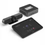 Controlador tátil para conferência Logitech TAPMST/LBL/1 com operação tátil para Microsoft Teams, instalação em mesa