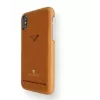 Capa traseira com compartimento para cartões VixFox para Samsung S9 — castanho caramelo, cobertura traseira com compartimento para cartões