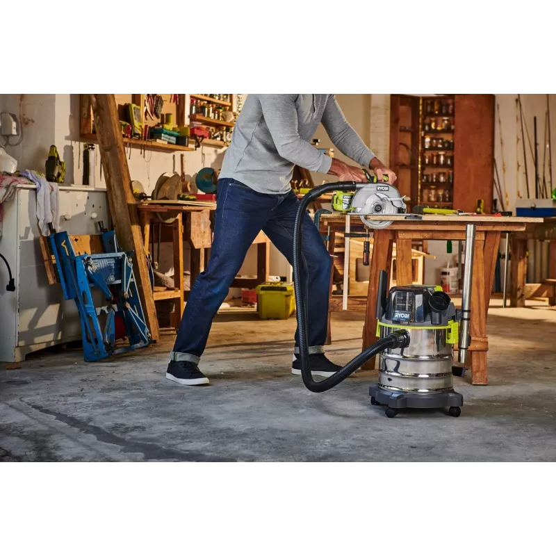 Aspirador RYOBI R18WDV-0 18V One+ preto, verde