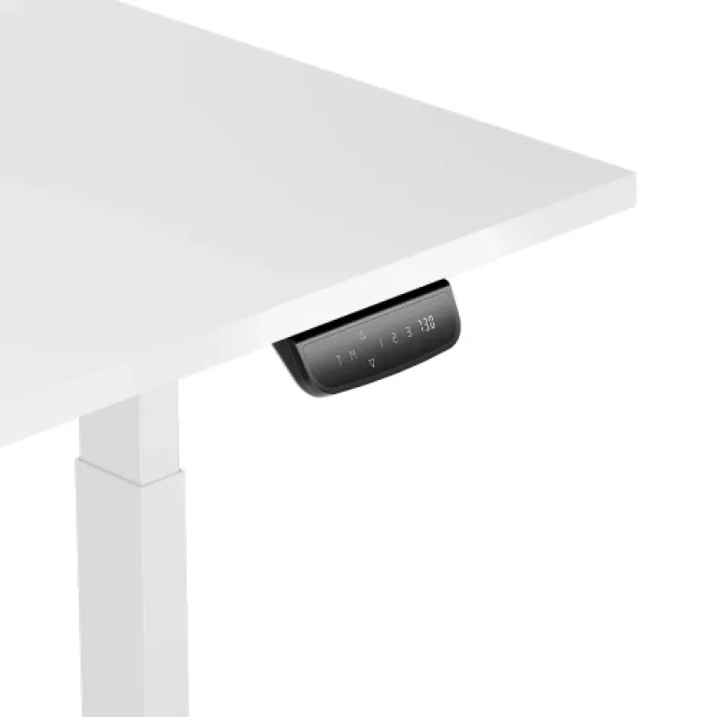 Mesa de altura ajustável Up Up Bjorn branca, tampo L branco