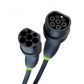 Cabo de carregamento Green Cell EVKABGC03 — Tipo 2, 5 m, 11 kW, para veículos elétricos