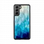 Capa de proteção iKins para Samsung Galaxy S21 em Blue Lake preto