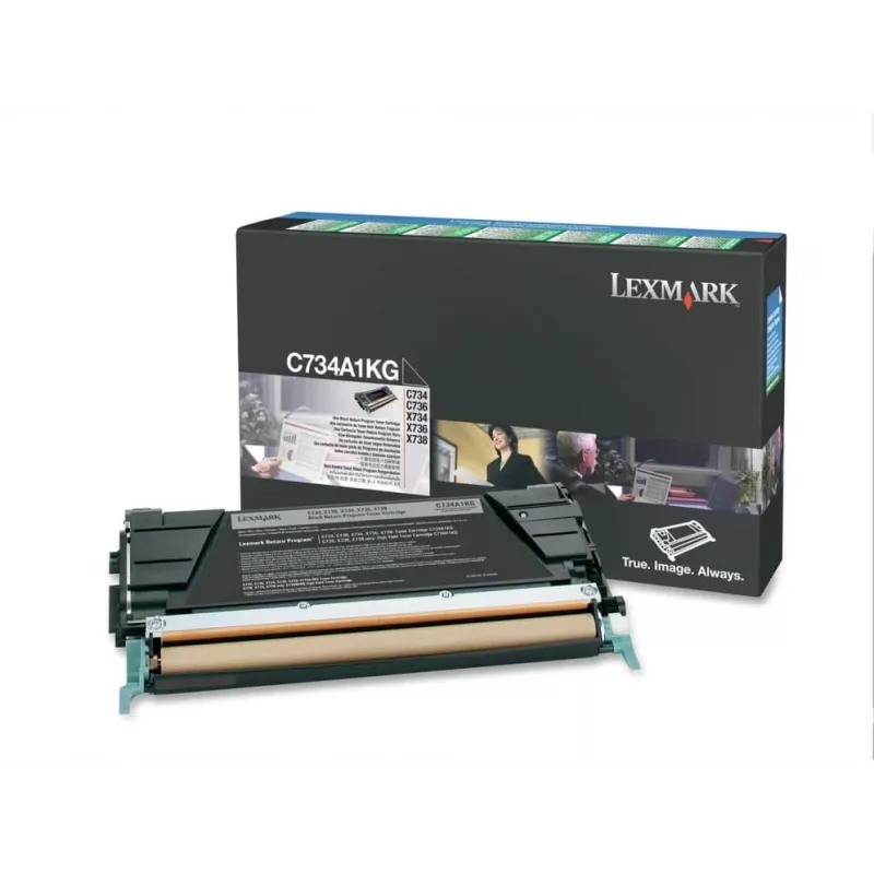 Lexmark - tinteiro - 1 x preto - 8000 páginas - LRP / LCCP (0C734A1KG)