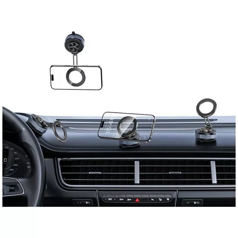 Suporte para telemóvel USAMS ZJ084 magnetic tarnish — suporte magnético para carro/mesa para smartphones