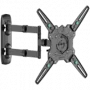 Suporte de parede articulado e inclinável ONKRON para televisores de 32-65 polegadas, máx. 41 kg, com rotação, preto M4R