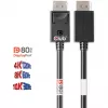 Club 3D CAC-1091 cabo DisplayPort 2.1, certificado VESA DP80, bidirecional, 4K120Hz / 8K60Hz / 10K30Hz, macho/macho, 1,2 m