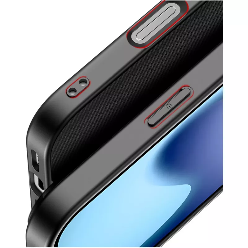 Capa de proteção Nevox StyleShell NYLO para iPhone 17, 6,3 polegadas, preto