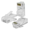 Ficha RJ45 QOLTEC CAT5e UTP, embalagem de 100 unidades