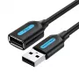 Cabo de extensão USB 2.0 Vention CBIBJ 5 m — macho para fêmea, preto