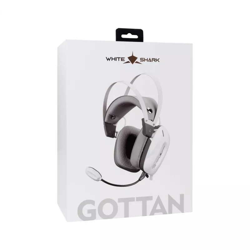 Auscultadores White Shark GH-2446 Gottan branco