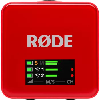 RØDE Wireless GO III Vermelho - Sistema de microfone sem fios (vermelho)