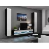 Suporte de TV cama meble VIGO NEW 30/180/40, 1800×400×300 mm, tampo superior preto, estrutura em aglomerado