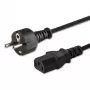 Cabo de alimentação SAVIO CL-138 — IEC C13 para Tipo E, 1,8 m, preto