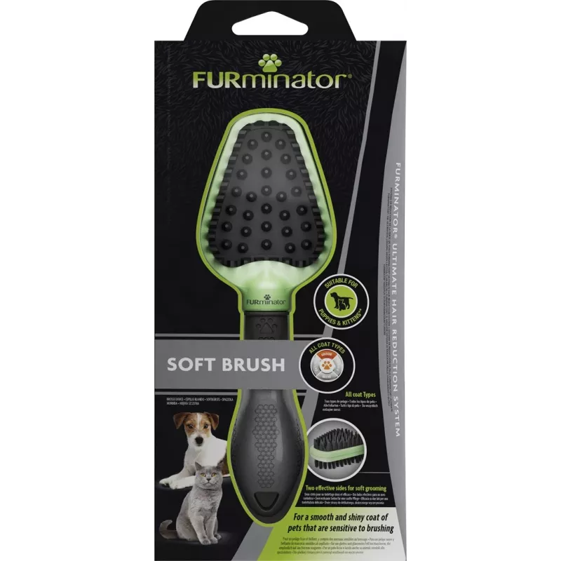 FURminator - Escova de dupla face para cachorros e gatinhos
