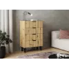 Cómoda estreita SCANDI 4S carvalho ARTISAN
