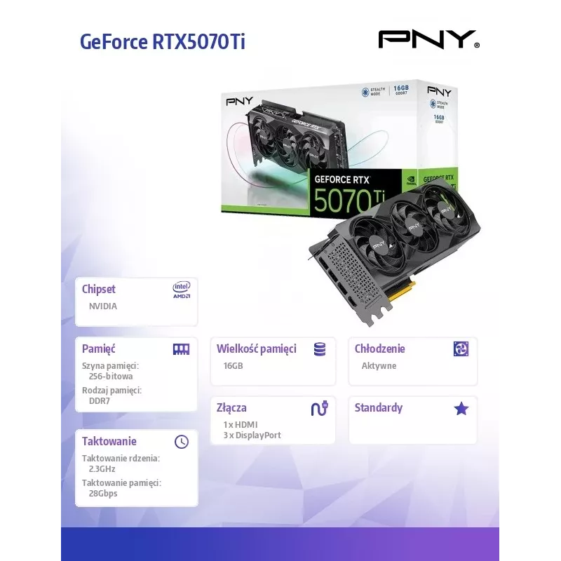 Placa gráfica GeForce RTX5070Ti 16GB GDDR7