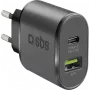 SBS TETRPD25W carregador para dispositivos móveis preto interior (TETRPD25W)