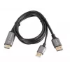 CABO HDMI(M)->DISPLAYPORT(M) 1M 4K PRETO LANBERG
