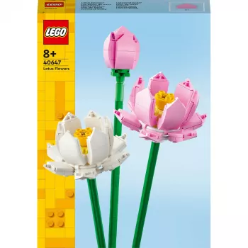 Conjunto de construção LEGO LEGO 40647 Lotus Flowers — modelo modular da Botanical Collection, 220 peças, altura 300 mm, idade 8+
