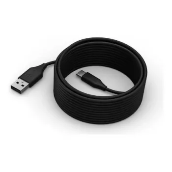 Cabo USB-C para USB-A Lenovo 5 m preto para ThinkSmart e periféricos, dados/sincronização e carregamento