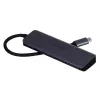Hub USB UNITEK uHUB Q4 Type-C 5000 Mbit/s cinzento