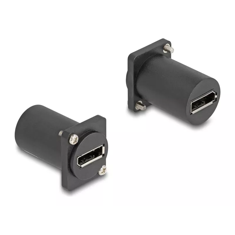 Módulo tipo D DeLOCK DisplayPort conector fêmea para conector fêmea 4K preto