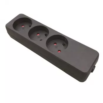 Extensão elétrica Garbot Z66000109-PA01 3 tomadas AC para interior preto