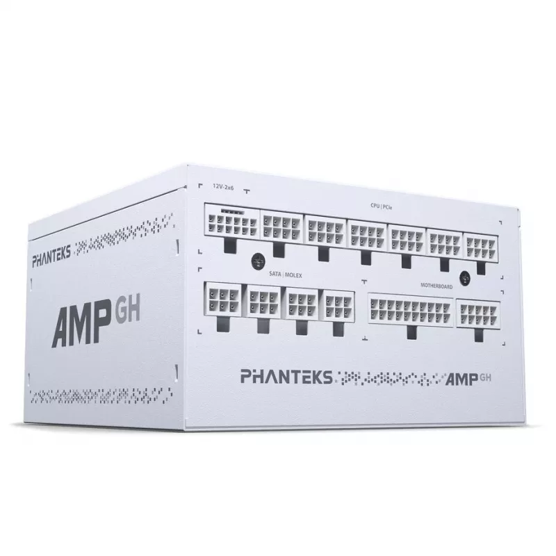 Fonte de alimentação PHANTEKS AMP GH 1200W 80 PLUS Platinum ATX 3.1 PCIe 5.1 — 1200 W, branco
