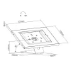 Suporte de mesa MACLEAN MC-909W ajustável em altura branco para tablets e dispositivos