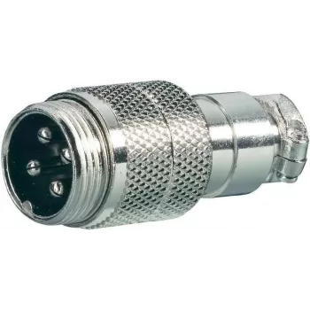 Acoplamento de microfone alan elektronik Midland NC 526 de 4 polos para ficha e conector fêmea de 4 polos